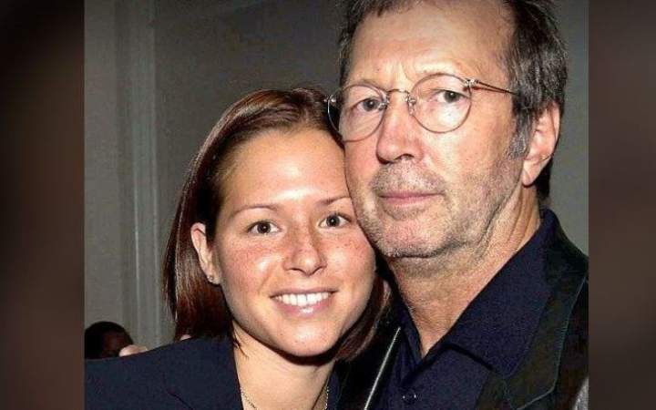Eric Clapton and his second wife, Melia McEnery. 